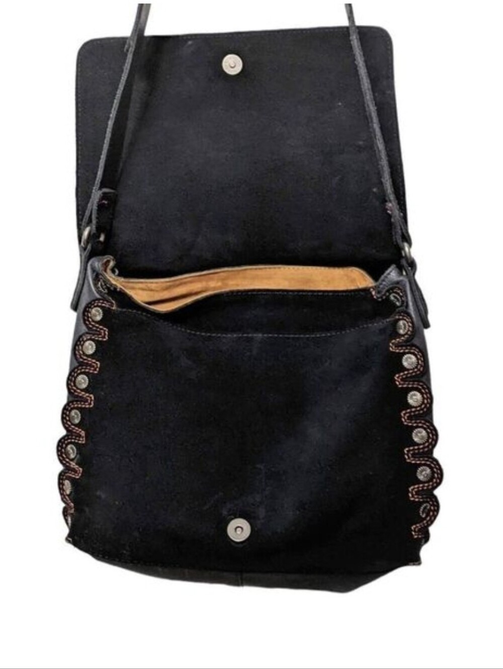 PATRICIA NASH Luca Suede Colorblock Crossbody Shoulder Bag - Picture 3 of 14